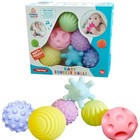 6pc Baby Sensory Ball Set Textured Soft Tactile Toy Teether Massage For Kids 