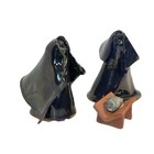 Nativity Scene Holy Family 3 Pcs Hand Made Pottery Folk Art Mary Jesus Religion