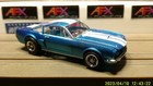 Afx Racing H o  Scale Mega G  1 7 1966 Shelby Gt350 Blue White Stripe New