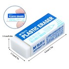 12 Pack Pencil Erasers  Small White Rubber Eraser For Kids School Students Offic