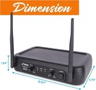 Pyle Pdwm2135 Wireless Microphone System With 2 Dynamic Mics For Karaoke  Party