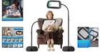 30x 10x Floor Magnifying Glass With Light   Stand Large Viewing Area Led Lamp   