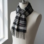 Mens Womens Winter Warm Scotland Made 100  Cashmere Scarf Scarves Plaid Wool