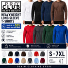 Pro Club Men s Heavyweight Cotton Long Sleeve T-shirt Crew Neck Plain Tee S-7xl