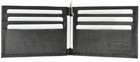 Men Slim Leather Bifold Id Credit Card Wallet With Removable Money Clip
