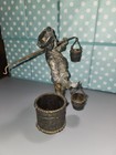 Antique Decorative Bronze Water Carrier Figure 1900s French