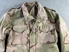Vintage Military Jacket Mens Medium Cold Weather Field M65 Desert Storm Camo  91