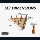 Hathaway Wood Shuffleboard Bowling Pin Set Wood N a