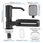 Soap Dispenser For Kitchen Sink  With Sponge Holder built-in Sink Soap Pump