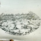 Barre Vt Quarry Vermont Antique Souvenir China Trinket Bowl Dish