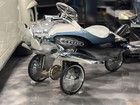 American Retro 1941 Army Pedal Plane All Chrome Steel Airplane Pedal Car