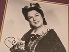 Renata Tebaldi Signed 1961 Metropolitan Opera La Boh  me Framed Photo W  Coa 