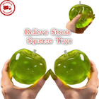 Squishy Green Apple Stress Ball Soft Fidget Sensory Toy Adhd Anxiety Squeeze