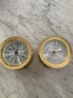Vintage Seth Thomas Helmsman-w Ships Clock And Cosair Barometer