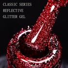 5-color Glitter Gel Nail Polish Ultra Shiny  Sparkling  And Glowing Effect 