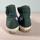 Vintage Converse Shoes Mens 5 Chuck Taylor High Top Dark Green Made In Usa 80s