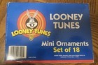 1999 Looney Tunes Mini Ornaments Unused Set Of 18  Complete New Set
