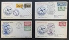 Set Of 8 Hong Kong Trans-pacific Air Mail Covers 1937 - Vf