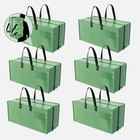 Workpro 6pk Extra Large Moving Bags W zippers carrying Handle Heavy-duty Storage