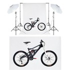 Photo Studio Photography Lighting Kit Umbrella Soft Light Box Backdrop Stand Set