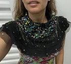 Fringe Skirt Sequin Beads Child Skirt Shall Wrap Costume Swarovski Scarf Fringe
