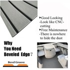 Self-adhesive Boat Flooring Eva Foam Teak Decking For Yacht  Pontoon Boat   Gray