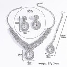Wedding Bridal  Cz Jewelry Set Zirconia Necklace Earrings Set