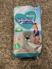 Pampers Splashers Swim Diapers Disposable Swim Pants Size Large  31 Lb 10 Count
