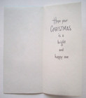 White Candles And Snowflakes Unused Vintage Christmas Greeting Card   Aa24