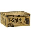 Black T-shirt Carryout Bags  11 5  X 6 5  X 22   1000 Ct   1 6 Barrel Of Plastic