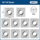 10pcs Square Carbide Inserts Cutter Knives For Wood Lathe Turning Tool 14x14x2mm
