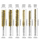 Hex Shank Brass Bore Cleaning Wire Brushes 8 10 12 15 17 19mm For Power Drill
