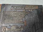 Vintage Letterpress Printing Block 1950s Boyertown Burial Casket Co Advertising 