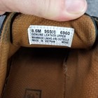    mens 8 5m Vtg Timberland Black Leather Work Oxford Shoes Chunky Sole Y2k