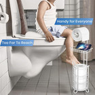 Toilet Paper Roll Holder Stand Bathroom Tissue Holders Free Standing With Middle