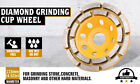 4-1 2  Diamond Cup Grinding Wheels Double Row Concrete 18 Seg  Angle Grinder