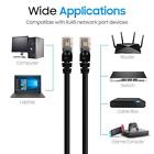 Cat6 Cat 6 Ethernet Cable Lan Network Rj45 Internet Router Black Patch Cord Lot