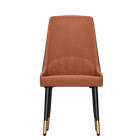 Dining Chairs Set Of 2 Leather Padded Seat With Flat Back For Kitchen Restaurant