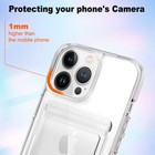 For Iphone 15 Pro Max Plus Clear Case With Card Slot Bag Holder Case Transparent