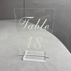Table Numbers 1-20 Acrylic Wedding Set W  Stands Party Event Decor Fast Ship