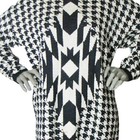 Vintage Adrienne Vittadini Size  Medium Black   White Houndstooth Sweater