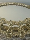 Vintage Vanity Gold Tone Lipstick Holder Rose Detail With Mirror