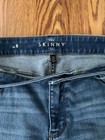 Skinny Crop Women s Skinny Blue Denim Floral Embroidered Jeans 8- 0022
