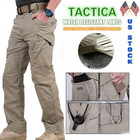 Us Men Tactical Cargo Pants Soldier Straight-fit Work Combat Trousers Outdoor Aa