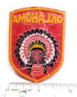 Vintage Oklahoma Jacket Patch Native American Indian Headdress Travel Souvenir