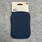Case Logic Small Portable Hard Drive Zipper Storage Case Navy Blue