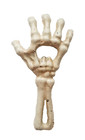 Cast Iron Bent Finger Skeleton Hand   Forearm Beer Bottle Opener Skull