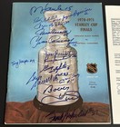 1971 Stanley Cup Finals Program Canadiens V Hawks Signed By 14 cournoyer Jsa Ltr