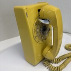 Vintage 70 s Western Electric Model554 Yellow Rotary Wall Phone