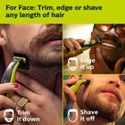 Philips Norelco Oneblade 360 Face  Trim Edge   Shave  5-in-1 Comb  Black